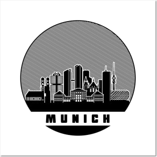 Munich Germany Skyline Posters and Art